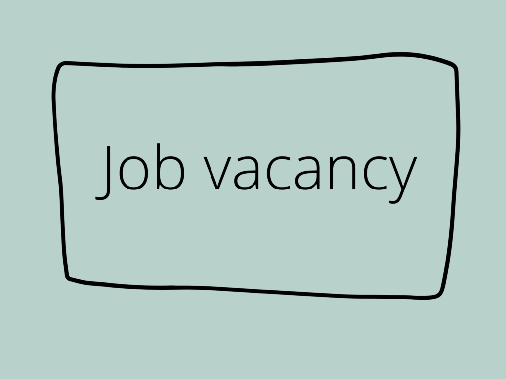Text reading 'job vacancy'