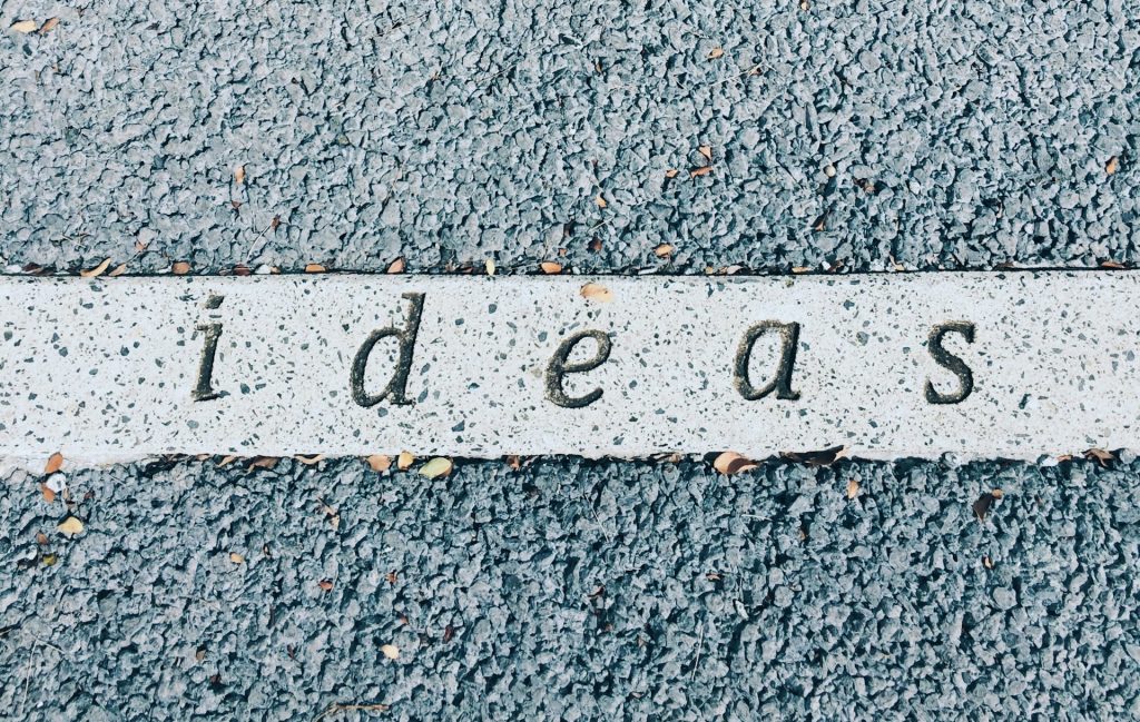 The word ideas.